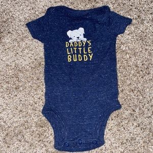 Daddy’s little buddy newborn onesie